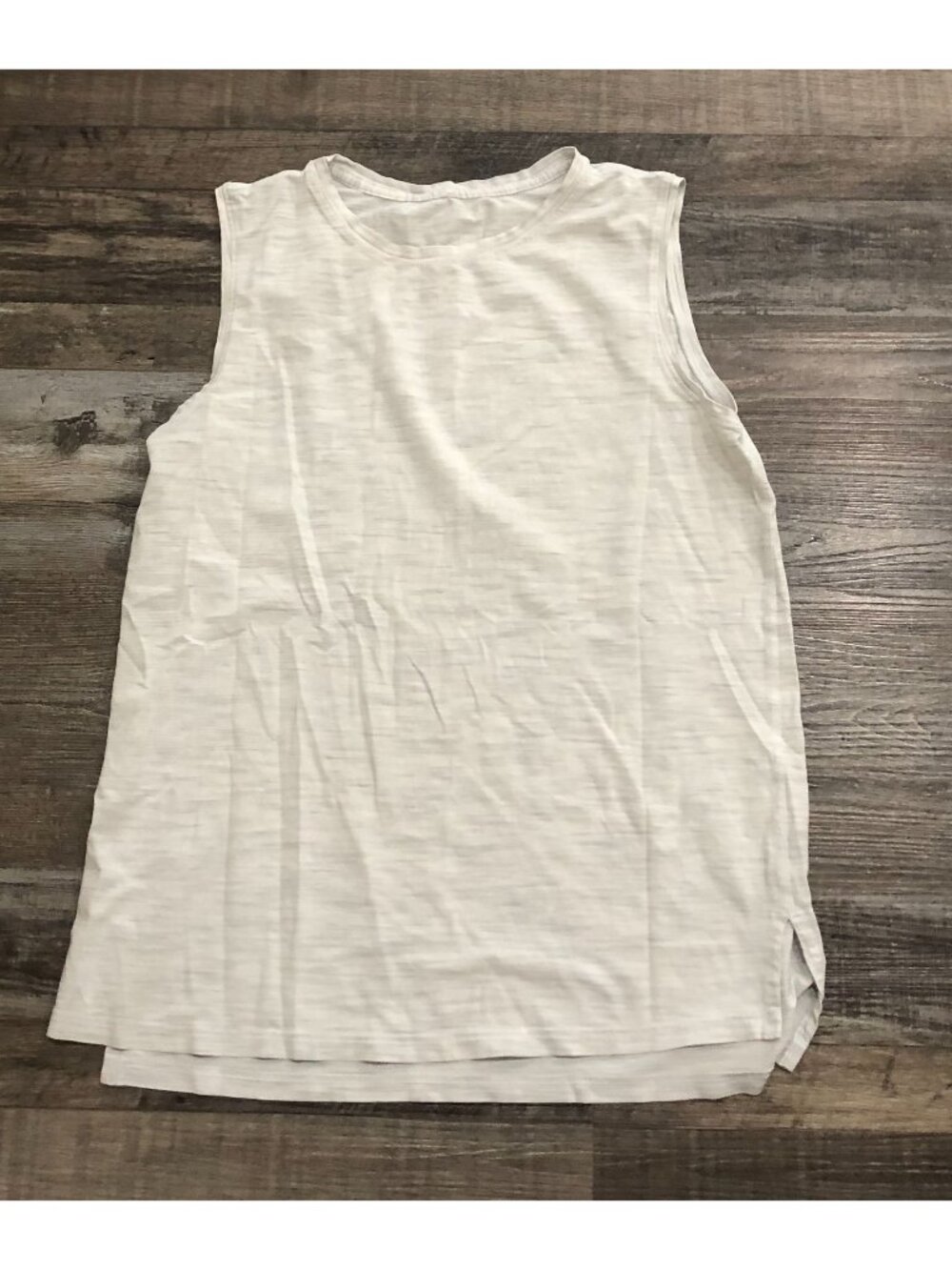 Lululemon Womens Size 8 Light Gray Sleeveless Tank Top Shirt